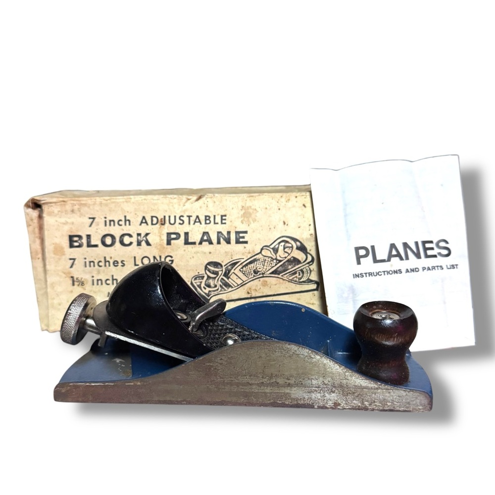 Master Mechanic Block Plane 7” W OEM Box & Instructions Took Industrial Men Gift
